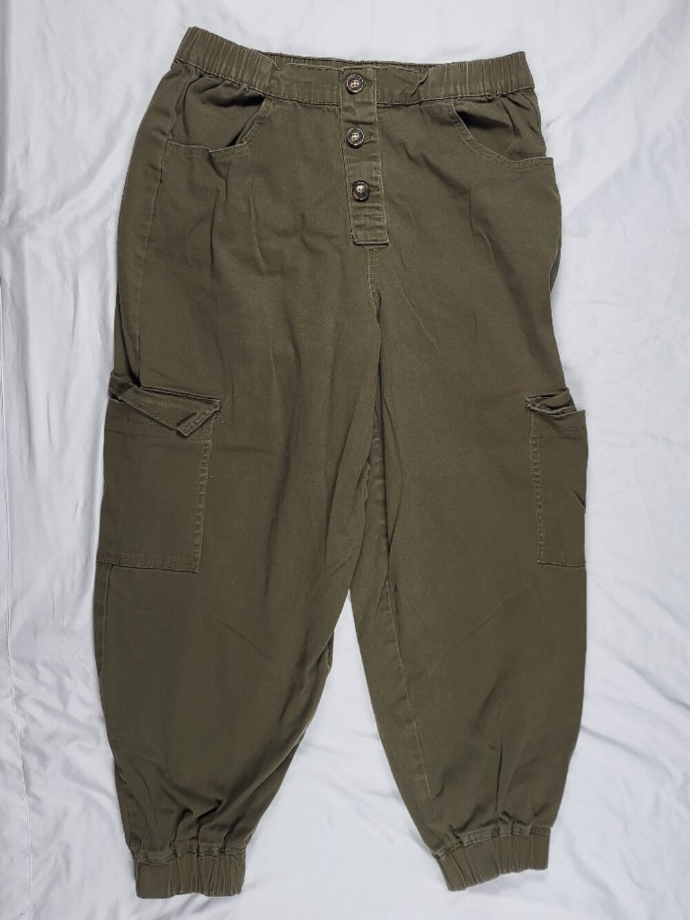 Almost Famous Pants Women's XL 32x25 Parachute Joggers 90s Hipster Grunge